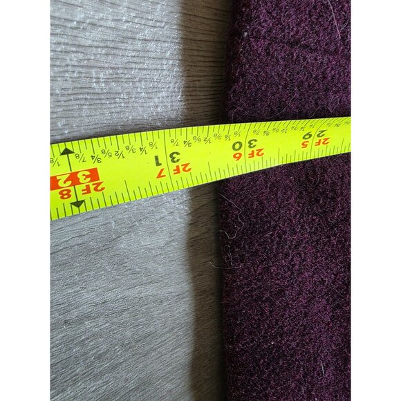 Calvin Klein Womens Wool Blend Double-Breasted Coat Purple Size XL - Picture 6 of 9